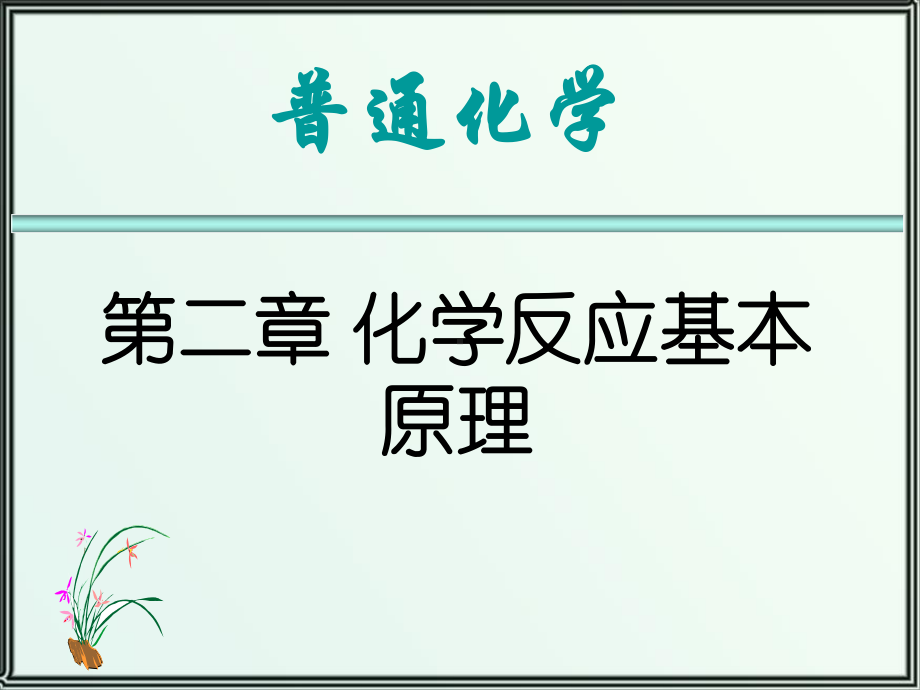 普通化学课件第二章化学反应原理.ppt_第1页