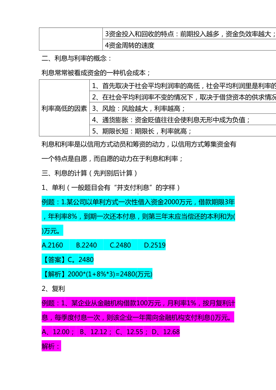 2020年一级建造师建设工程经济必考知识点总结(DOC 73页).docx_第2页