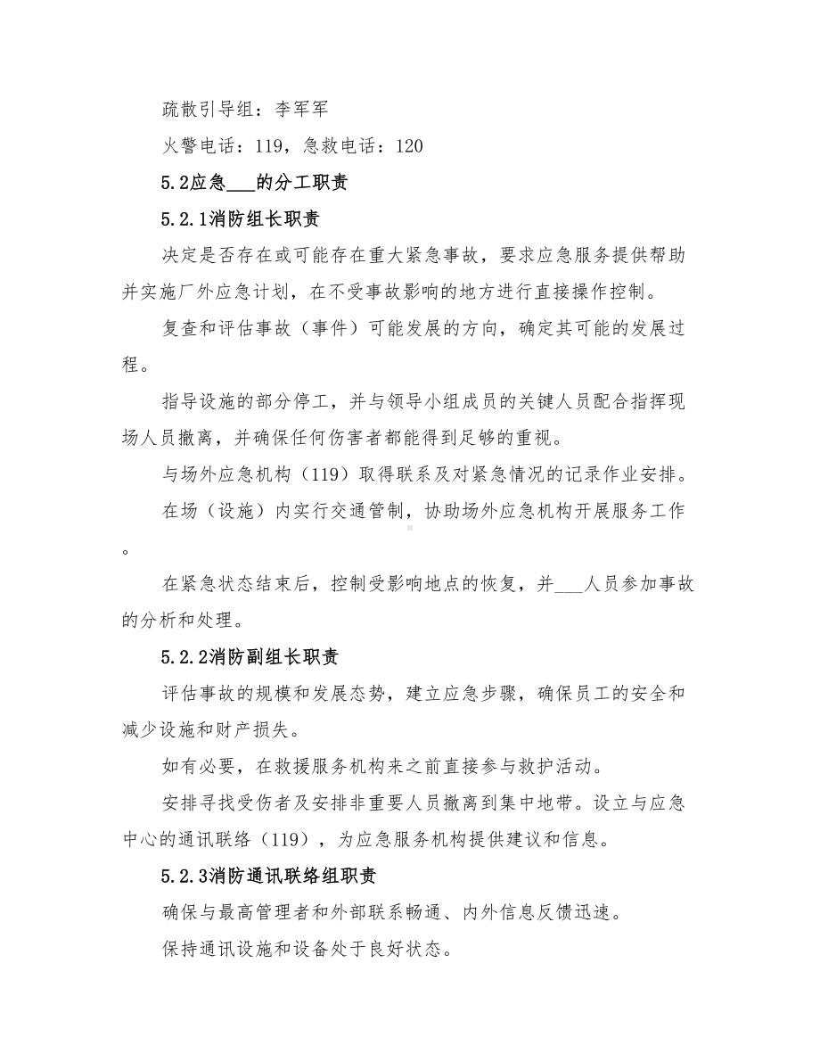 2022年消防应急预案专项方案(DOC 23页).doc_第3页