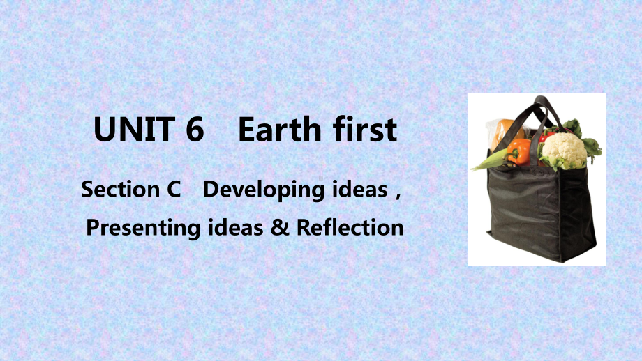 新教材外研版高中英语必修第二册课件：UNIT-6-Earth-first-Section-C.ppt_第1页