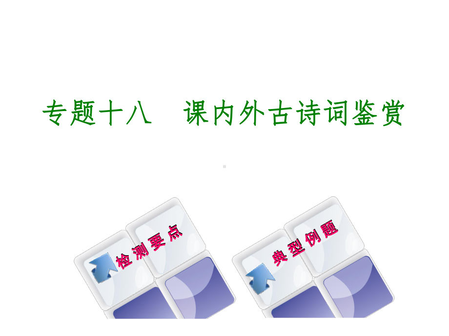 湖南省中考语文专题十八课内外古诗词鉴赏复习课件.ppt_第1页