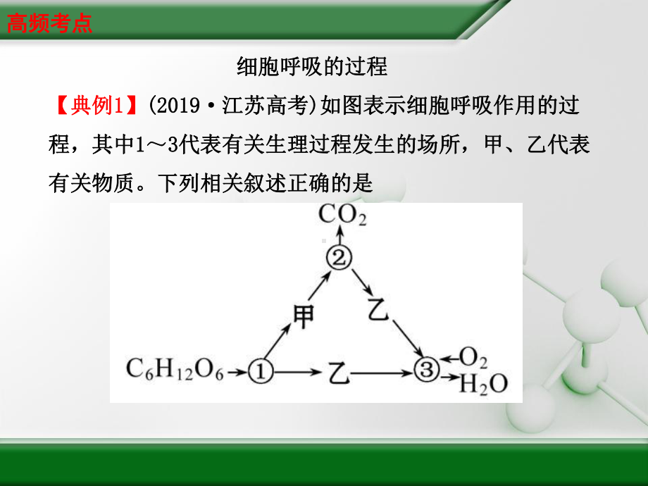 河北2020届高考生物三轮冲刺知识归纳总结：细胞呼吸课件.ppt_第2页