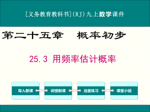 最新人教版九年级上册数学253用频率估计概率优秀课件.ppt