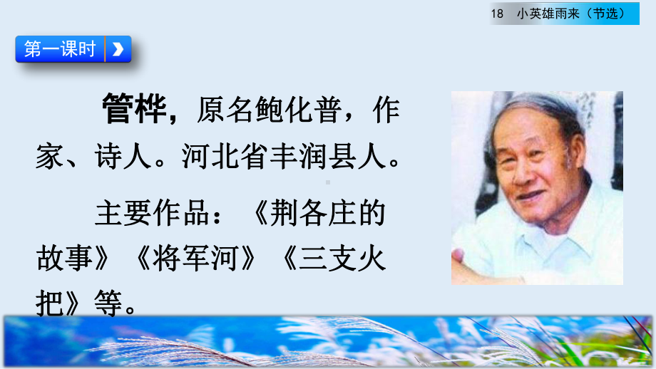 新部编版四年级语文下册18《小英雄雨来(节选)》第一课时教学课件.pptx_第3页