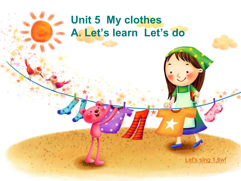 新版人教版pep四年级英语下册Unit5-My-clothes-A-Let’s-learn--Le课件.pptx_第1页