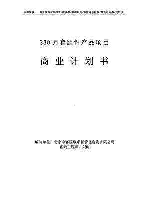 330万套组件产品项目商业计划书写作模板-融资招商.doc