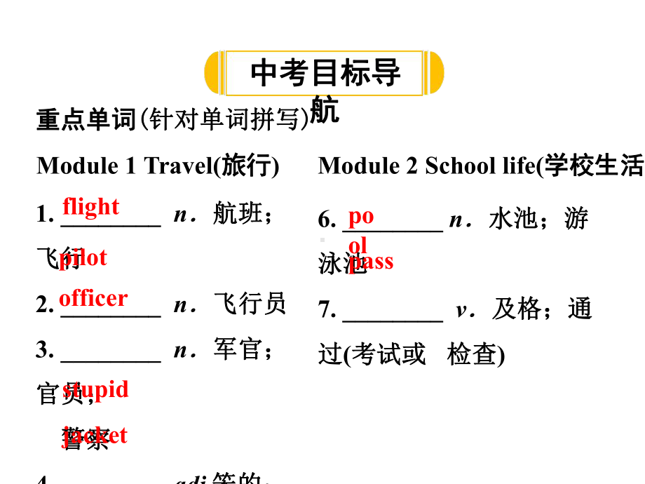 外研版九年级英语下册复习课件Modules-1～4.ppt_第2页