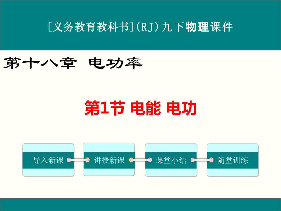 最新人教版九年级物理《电能-电功》优秀课件.ppt_第1页