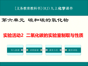 最新人教版九年级上册化学实验活动2《二氧化碳的实验室制取与性质》优秀课件.ppt