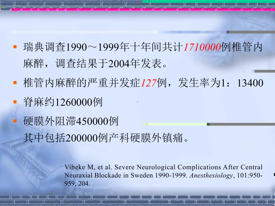 椎管内麻醉严重并发症因素、诊断及预后课件.pptx_第3页