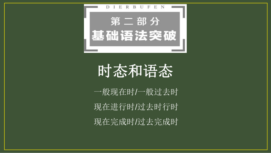 时态和语态(一般现在时;一般过去时;现在完成时;过去完成时)课件.ppt_第1页