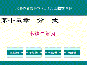 最新人教版八年级上册数学第十五章分式小结与复习课件.ppt