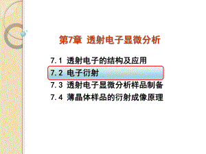 材料测试与分析技术-72-电子衍射课件.ppt