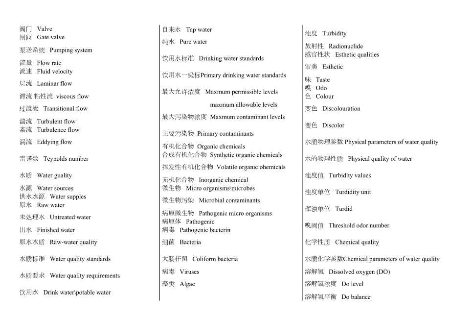 (完整word版)给排水专业英语汇总(DOC 12页).doc_第3页