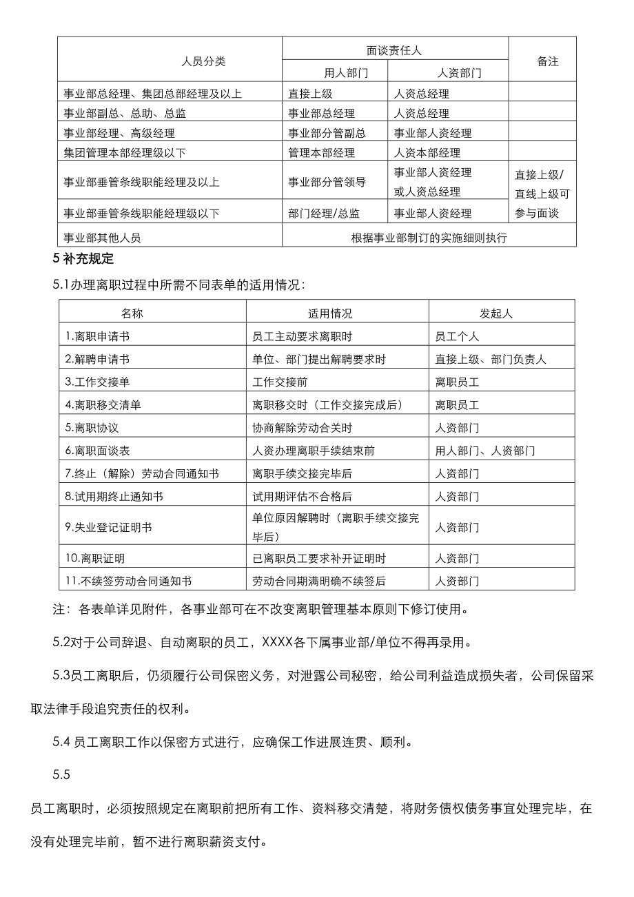 XX集团有限公司员工离职管理制度精品资料(DOC 21页).doc_第3页