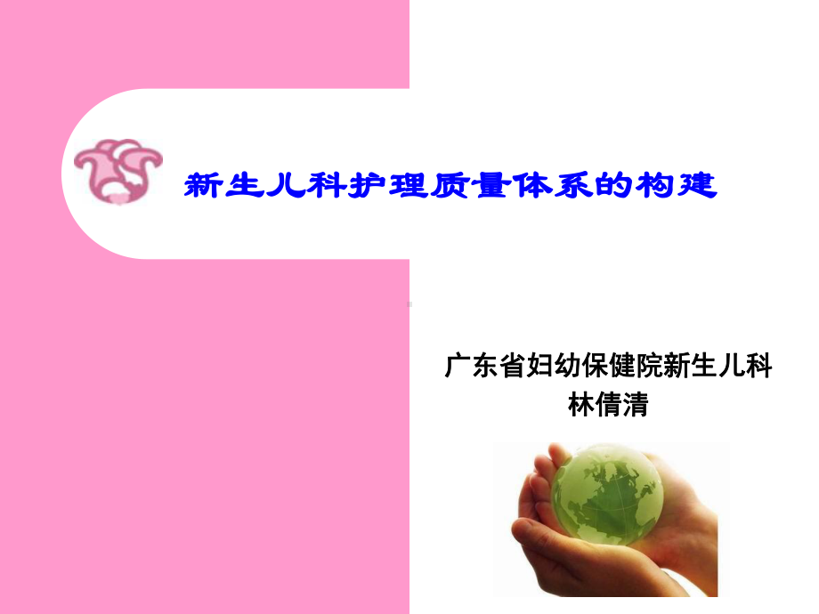 林倩清新生儿科护理质量体系的构建(课件.ppt_第1页