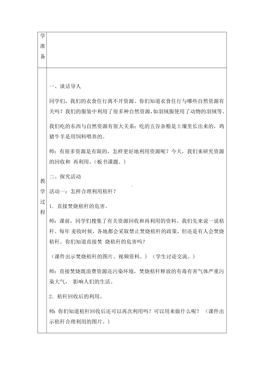 科学青岛版六年级下册（2023年新编）12 自然资源的回收与再利用 教案.docx_第2页