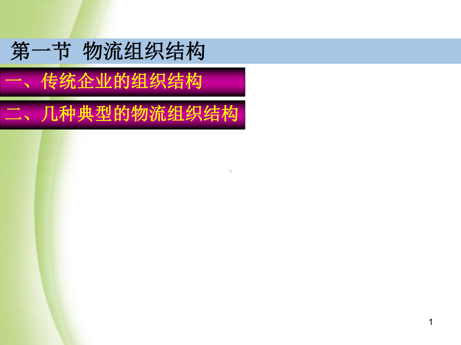 物流组织结构课件.ppt_第1页