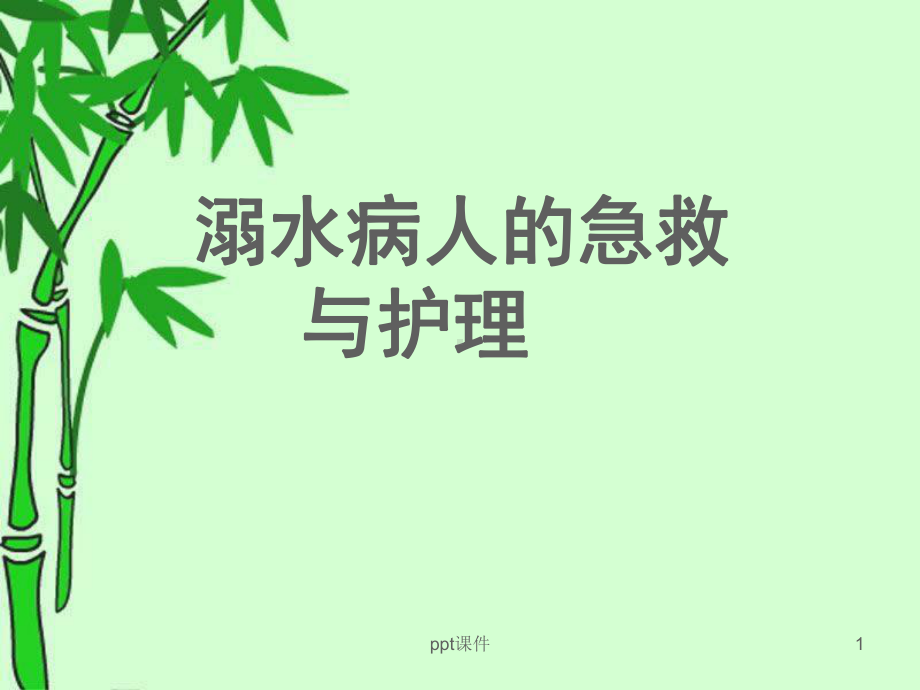 溺水病人的急救与护理-课件.ppt_第1页