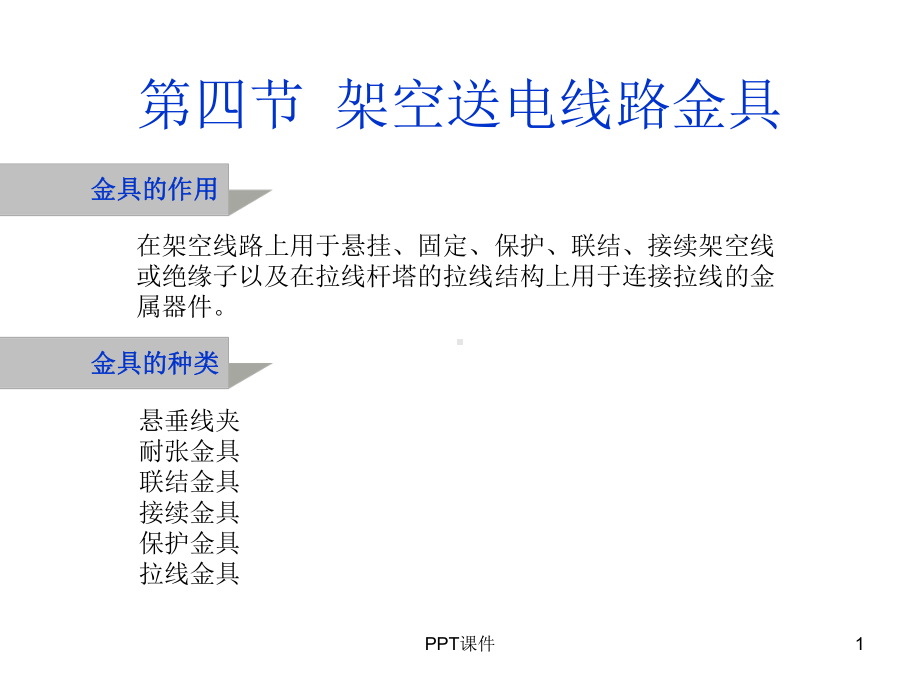 架空线路金具-课件.ppt_第1页