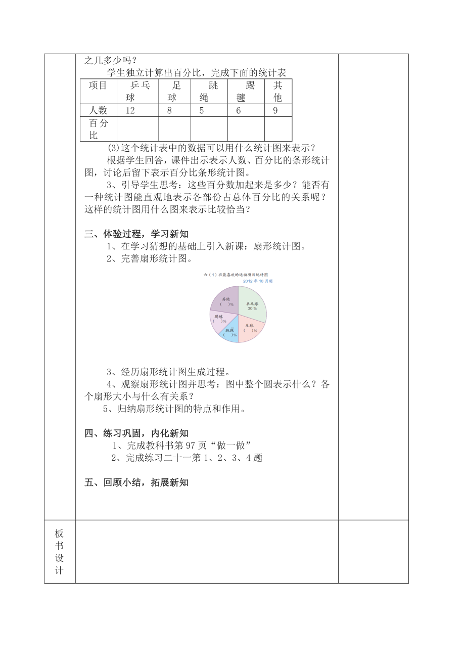 新审定人教版小学六年级上册数学第七单元集体备课表格式.doc_第2页