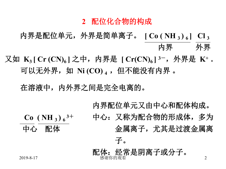 第十九章-配位化合物-配位化合物的基本概念课件.ppt_第2页