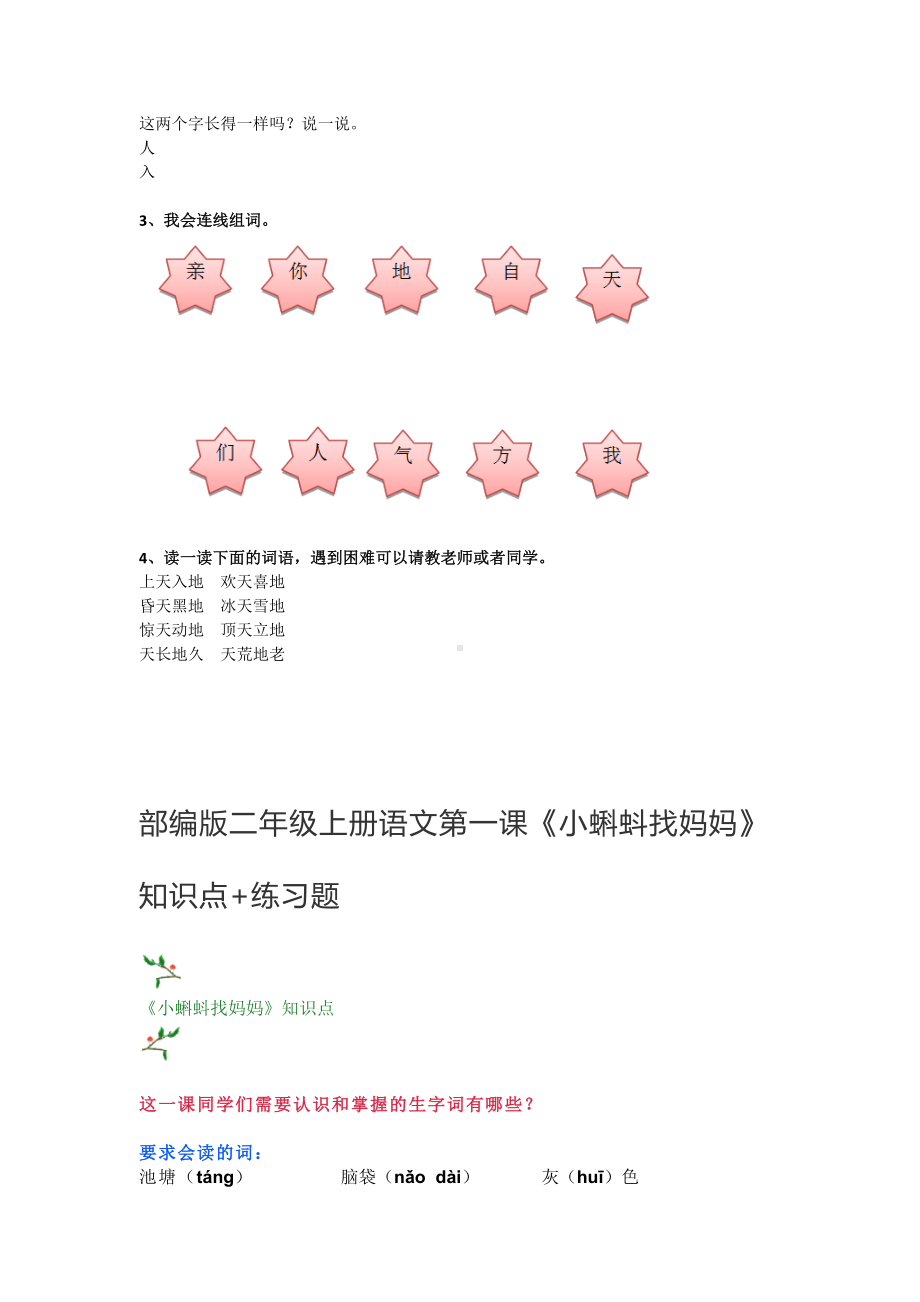 部编版1-6年级上册语文第一课知识点等.docx_第2页