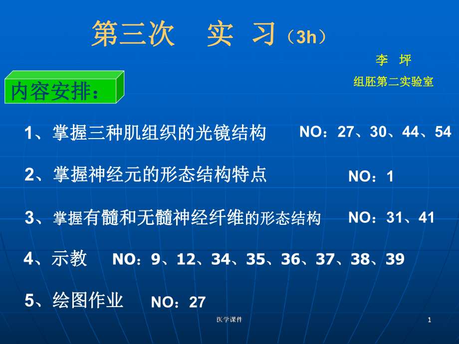 组织胚胎学第三次实习-课件.ppt_第1页