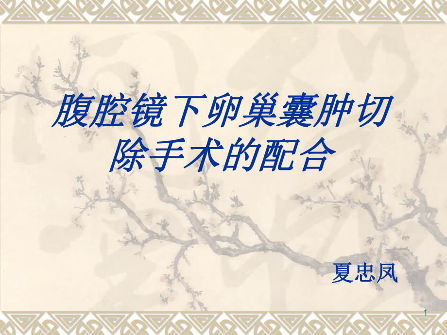 腹腔镜下卵巢囊肿切除课件.ppt_第1页