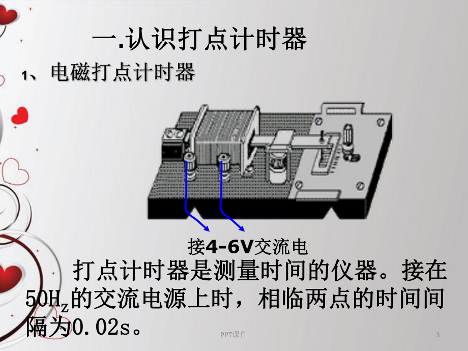 用打点计时器测速度和加速度-课件.ppt_第3页