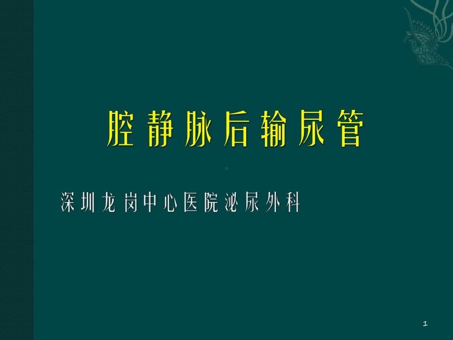 腔静脉后输尿管课件.ppt_第1页