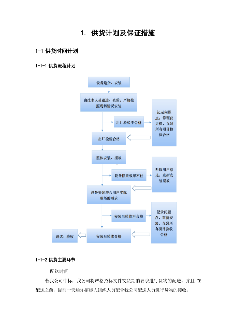 供货计划及保证措施.docx_第1页