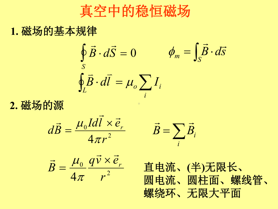 磁场习题课课件.ppt_第1页