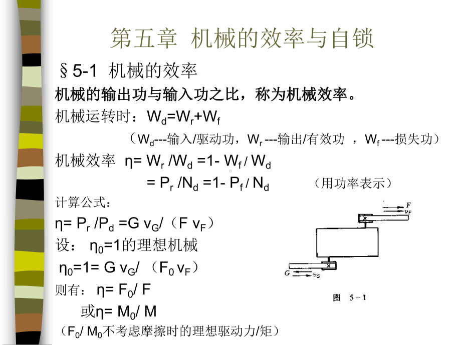 第五章机构的效率与自锁课件.ppt_第1页