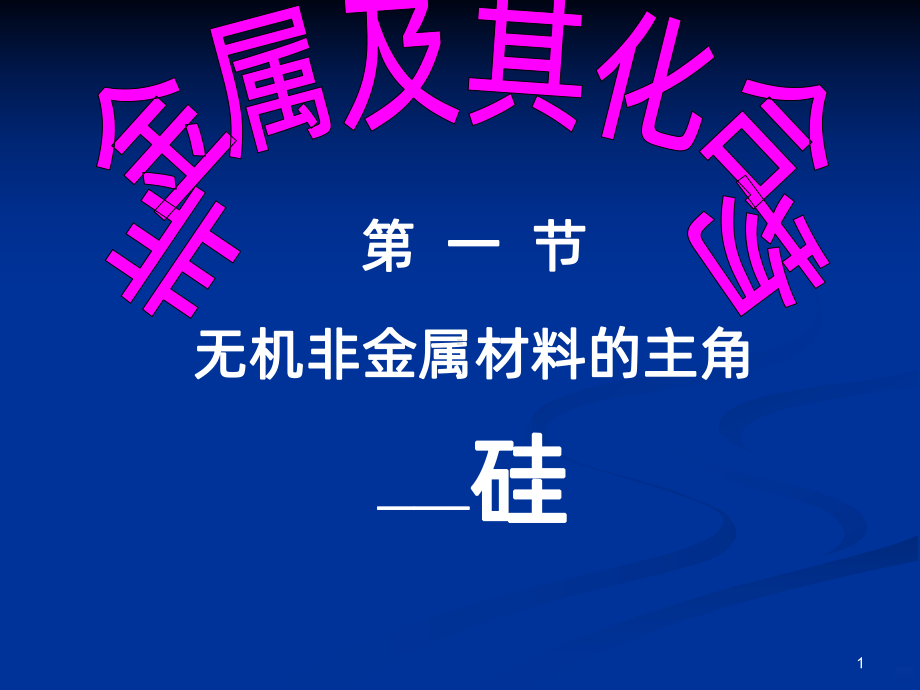 硅酸及硅酸盐课件.ppt_第1页