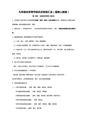 最新人教版九年级化学知识点.doc