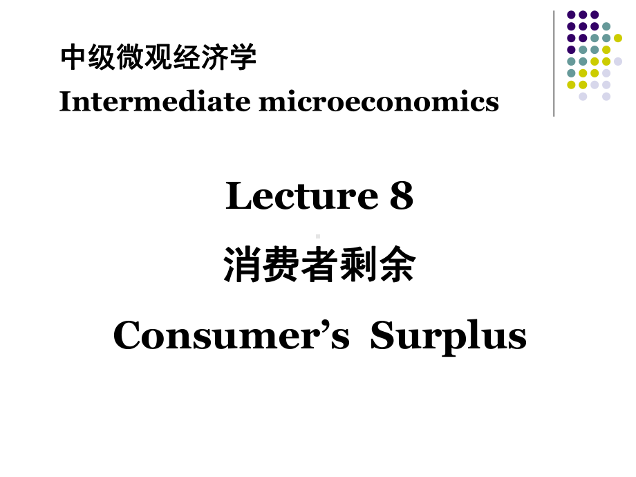 第八章-微观经济学-消费者剩余课件.ppt_第1页