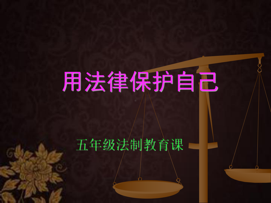 用法律保护自己-小学法制教育课-课件.ppt_第1页