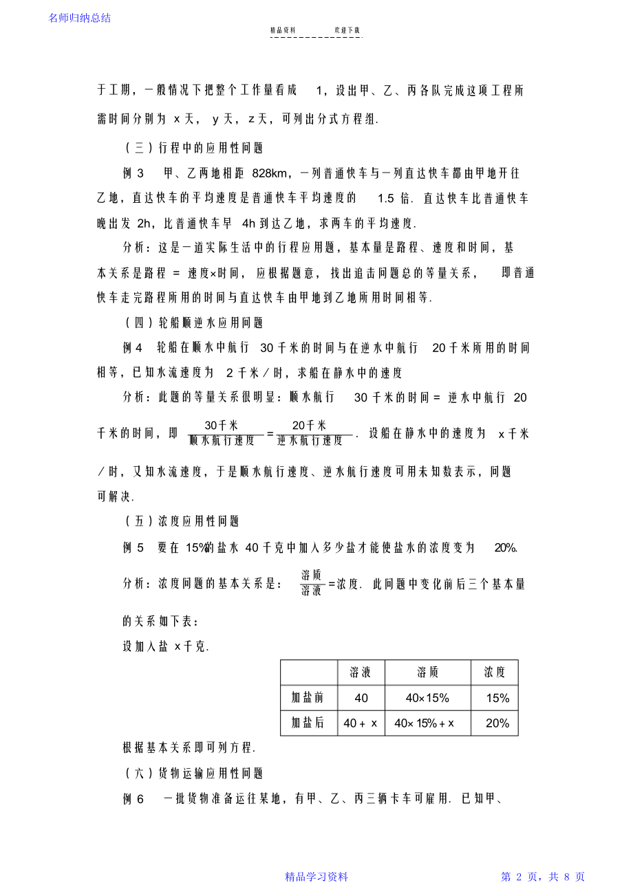 最全面分式方程应用题各类型2021.docx_第2页