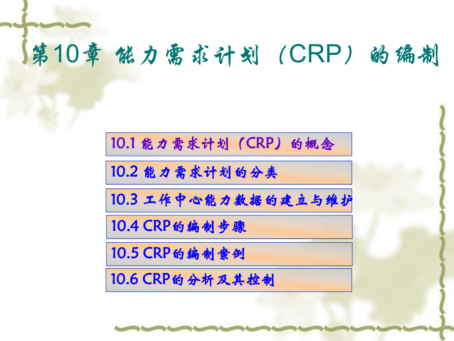 第十章-能力需求计划(CRP)的编制课件.ppt_第1页