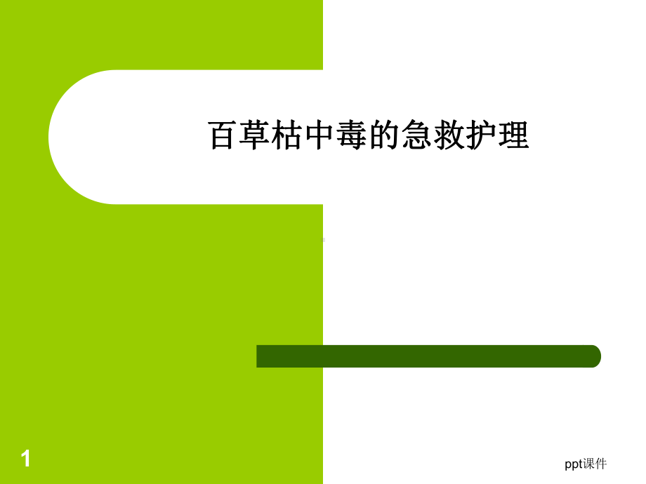 百草枯中毒的急救护理-课件.ppt_第1页