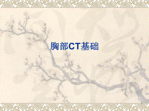 胸部CT基础课件.ppt