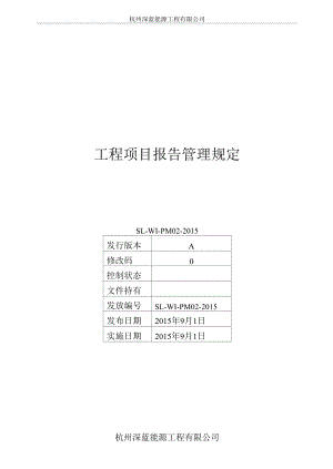 工程项目报告管理规定.docx