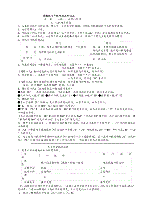 晋教版七年级地理上知识点1(同名1435).doc