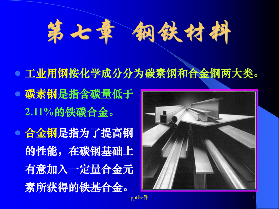 第七章-钢铁材料-课件.ppt_第1页