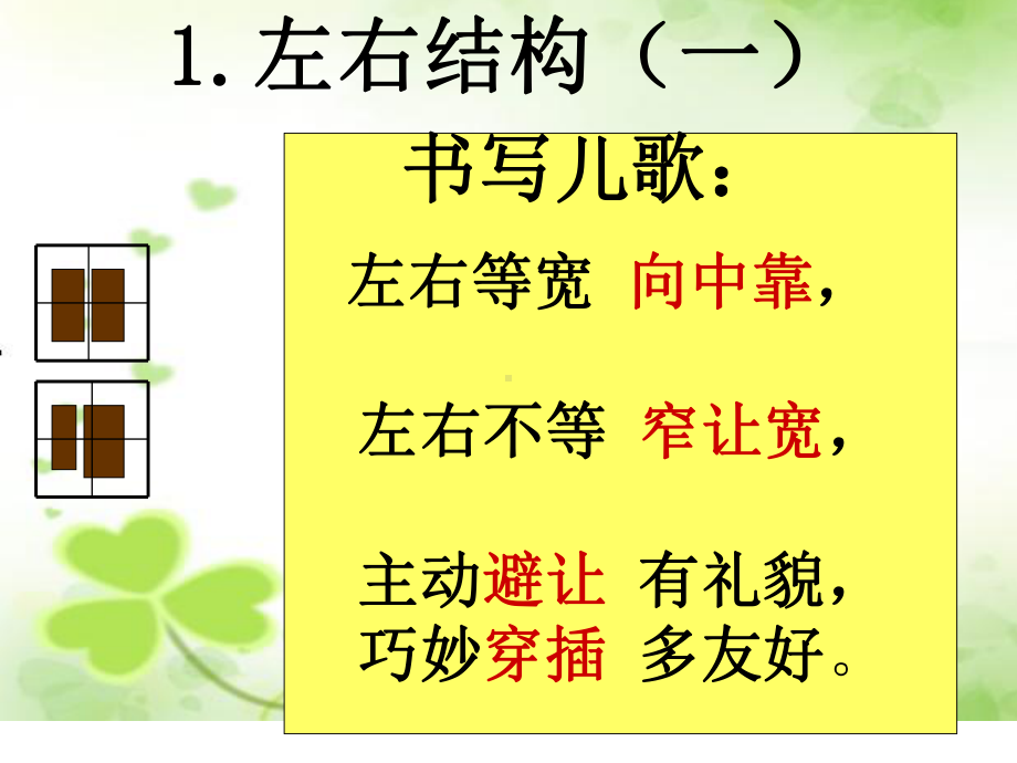 结构的字书写口诀课件.ppt_第2页