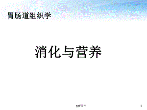 胃肠道组织学-课件.ppt