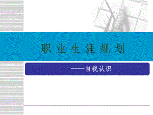 高中生职业生涯规划《自我认识》课件-参考.ppt