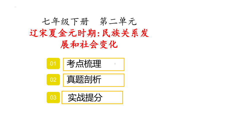 第二单元 辽宋夏金元时期：民族关系发展和社会变化 复习ppt课件-（部）统编版七年级下册《历史》.pptx_第1页