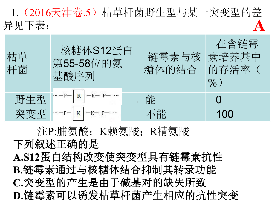 高三一轮复习基因突变和基因重组课件.ppt_第2页